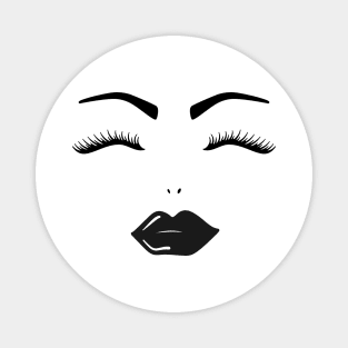 Womens Lips And Lashes Magnet